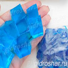 Синие гидрогелевые кубики "Orbeez" (Орбиз), 50 шт
