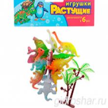 Набор растущих игрушек "Динозавры", 10шт + дерево