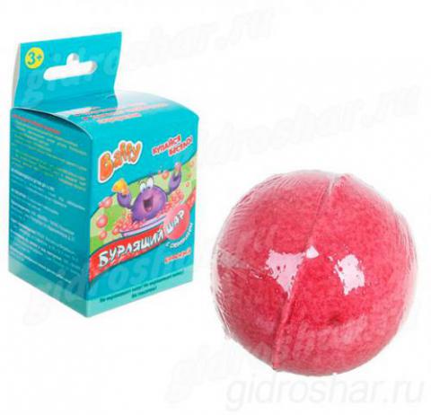 Бурлящий шар Baffy с сюрпризом для ванны, красный