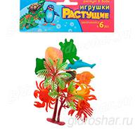Набор растущих игрушек "Море", 10 шт + дерево