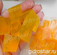 Оранжевые гидрогелевые кубики "Orbeez" (Орбиз), 20 шт