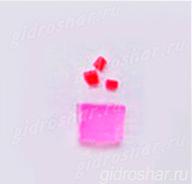 Розовые гидрогелевые кубики "Orbeez" (Орбиз), 1 шт