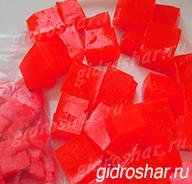 Красные гидрогелевые кубики "Orbeez" (Орбиз), 10 шт