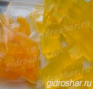 Желтые гидрогелевые кубики "Orbeez" (Орбиз), 20 шт