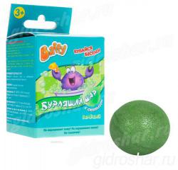 Бурлящий шар Baffy с сюрпризом для ванны, зеленый