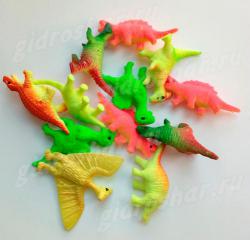 Красочные динозавры растущие в воде, 5 шт