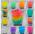 Набор 12 пакетиков по 120 шт каждого цвета шариков 11-15 мм
